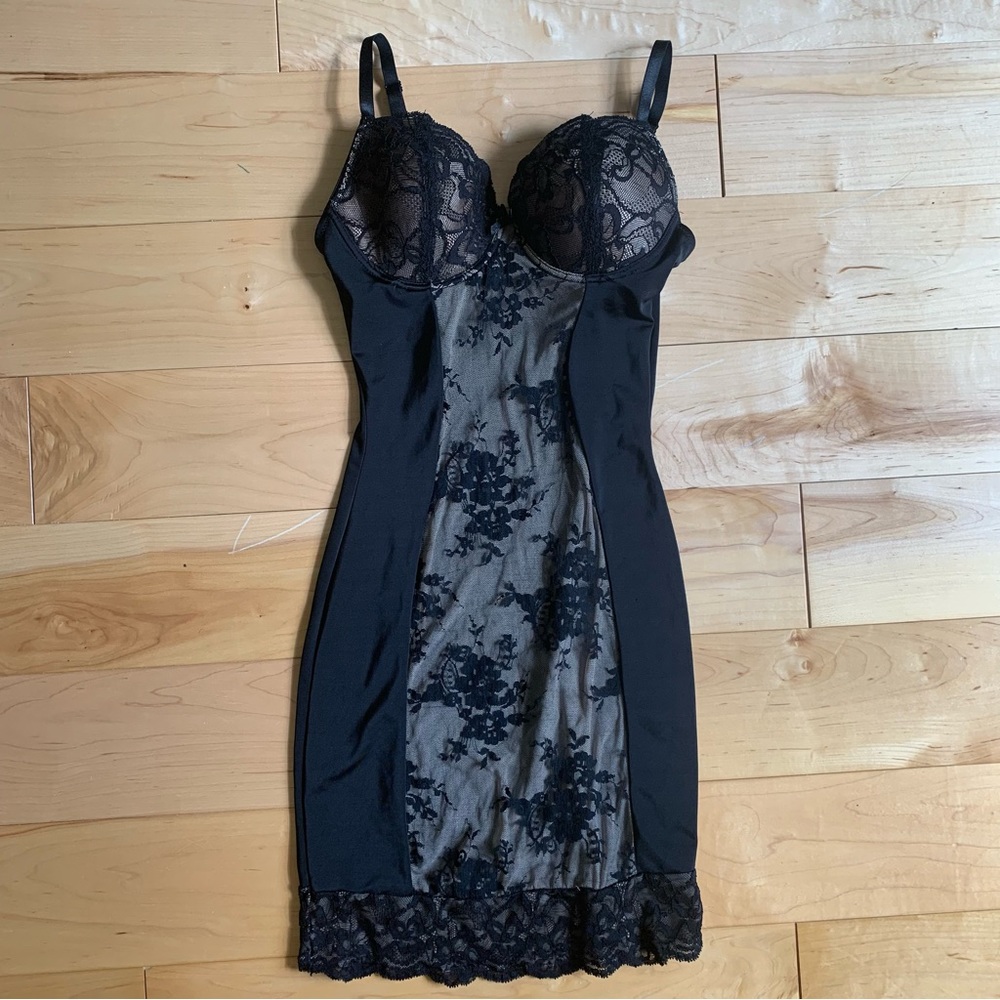 Marilyn Monroe Black Lace Chemise Slip